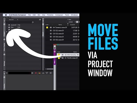 What's New: Move Files Through Project Window - Avid Media Composer Tutorial