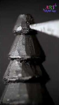 Pencil Carving Christmas Tree ✏️ Stunning Graphite Micro Sculpture