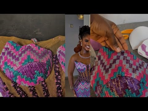 Learn how to make a 3 part cup corset with SCALLOP design