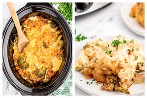 Chicken Broccoli Stuffing Casserole {Slow Cooker}