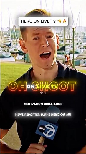 Reporter Stops Broadcast to Help During Emergency 🔥🫡