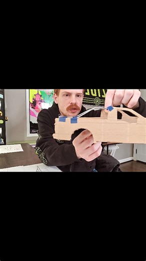 Tony Creates on Instagram: "Who doesn't love a nice rack? 😉📦 Taking a page out of @braddeberti book to mock up the new bed rack for High-Viz with Cardboard CAD! Still looking to find a die-cast model like @ruby_red_is350 is doing but for now cardboard it is. But the biggest change coming up here soon? The livery. 🎨 I’m working on a "Fractured Retro Dent-Side" design, combining that classic 70s two-tone Ford look with my custom fractured pattern to represent my journey with MCAS. Big things ar