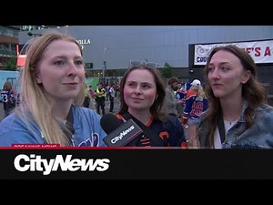 Disappointed Oilers fans trickle home from watch parties