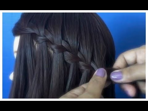 APRENDE COMO HACER LA TRENZA DE CASCADA DE LA MANERA MAS FACIL