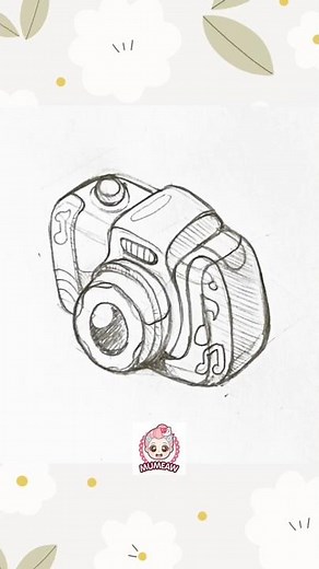 Easy 3D Cute Camera Drawing Tutorial! 📸