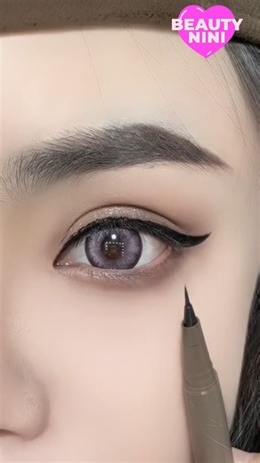 Simple Eyeliner Tutorial for Beginners ✨ #makeup #eyeliner