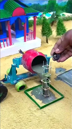diy mini construction machine science project | diy tractor video | #shorts #youtubeshorts