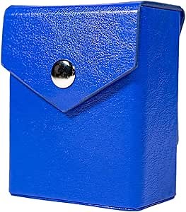 Yu'Gi Deck Box Replica, 60 Size, Blue, Hard Shell, Faux Leather, Belt Loop, Compatible with Yu-Gi-Oh!, Magic: The Gathering, Pokemon TCG, Cardfight!! Vanguard