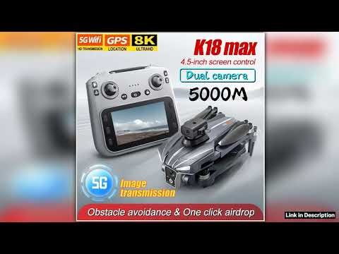 K18 Max Mini Drone 8K Professional FPV GPS Dron With 8K Camera RC Quadcopter Brushless Obstacle