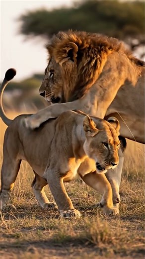 Lion & Lioness: Beautiful Courtship Moment ❤️ (Rare Footage)