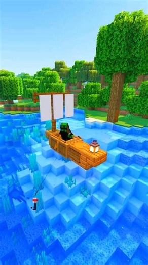 MINECRAFT FISHING BOAT #jaidmeel