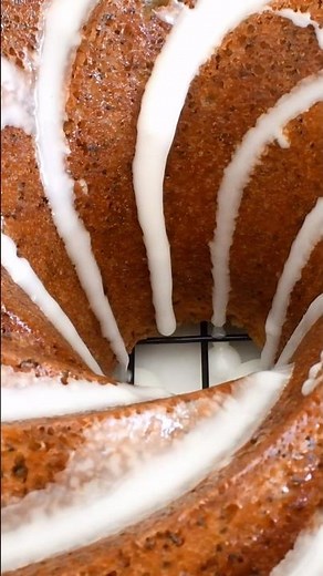 Lemon Poppyseed Bundt Cake #baking #recipe