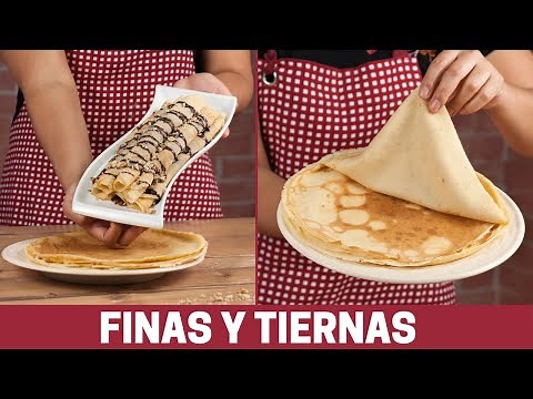 masa para crepas - como hacer masa para crepas dulces y saladas