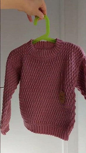 CROCHET SWEATER MADE WITH ALPINE STITCH/VIDEO TUTORIAL#crochet #beginnercrocheter