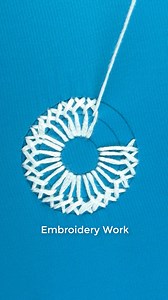1.3M views · 13K reactions | 瑱Pretty circle stitch hand embroidery tutorial #reelsvideo #love #fypシ゚viralシ #everyone #trend #follower #reelsviral #viralpost2025 #embroidery #fb #fbyシvideo #fypシ゚viralシ #fypシ゚ #trending #viral #reel | Embroidery Work | Facebook