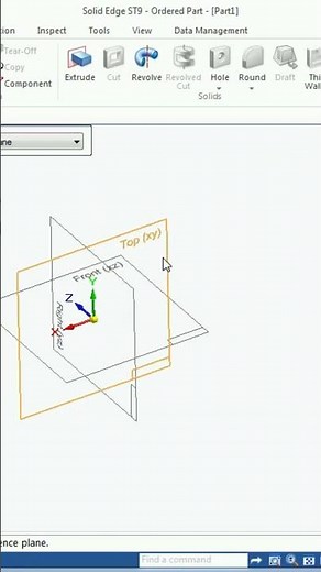 Aplicando o comando Comando sweep Siemens Solid Edge ST9 #app #autocad #cad #automobile