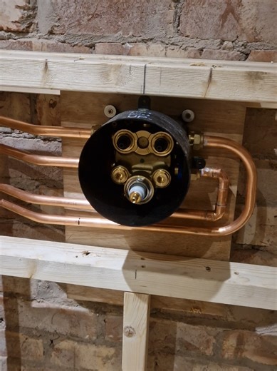 First Fix Dinner in Ensuite Bathroom Renovation