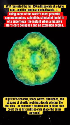 NASA simulated the first 0.15 seconds of a supernova... and it's terrifying. 💥#NASA #Space #Shorts