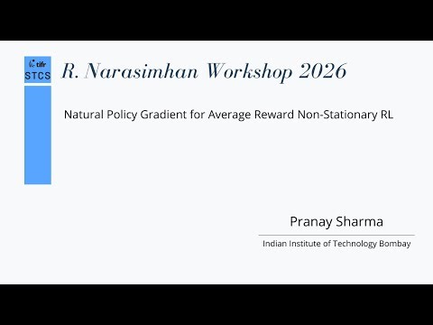 Pranay Sharma - Natural Policy Gradient for Average Reward Non Stationary RL