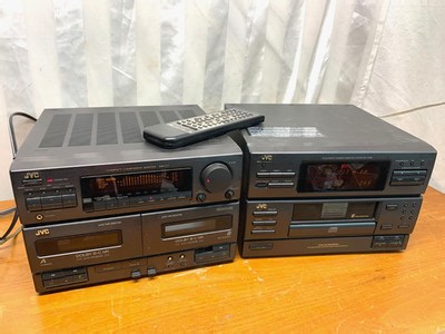 JVC MX-C7 Compact Component Stereo System 6 Disc CD Dual Cassette Player & Tuner | eBay