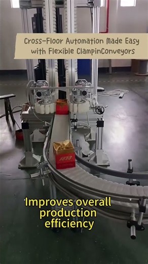 The Smart Way to Move Small Items Across Floors #automation #conveyorsystem #manufacturing