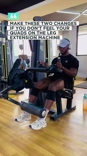 If you don’t feel your quads on fire when using the leg extension machine it’s probably because you’ve been using the leg extension machine the wrong way. When using machines like the leg extension it’s easy to make some mistakes that might take away the tension from the quads. Make these two adjustments when next you use the leg extension machine to feel your quads and reap the entire benefits of that exercise. #gymlifestyle #gymeducation #beginnerworkout #legday #legextension #legdayworkout #b