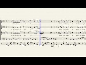 Dancing On My Own - Pentatonix (Full Sheet Music w/ Lyrics)