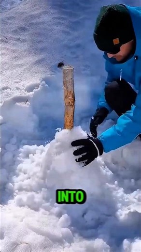 This Man Creates a Fireplace Inside Ice