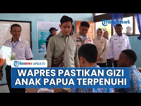 Pastikan Gizi Anak Papua Terpenuhi, Gibran Cek Menu Makan Bergizi Gratis di SMA Negeri 1 Wamena