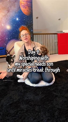 ✨ Day 9: Worshiping with My Special Needs Son Until Miracles Break Through ✨ I know not everyone will understand this journey. Some see a clip online, but they don’t see the battles behind the scenes, the prayers, the tears, the faith it takes to show up every single day and still believe. But here’s what I know: When the world sees weakness, God sees worship. When people see disability, He sees destiny. And when others question our praise, He’s already writing the miracle. I’m not worshiping fo