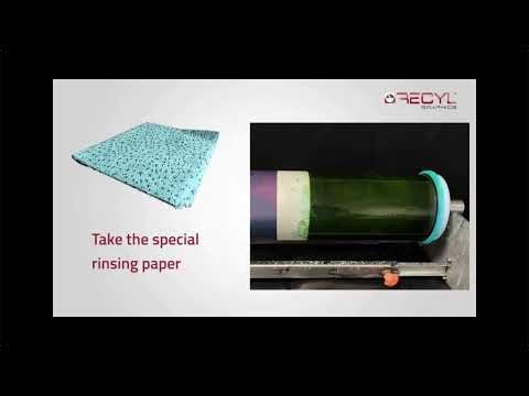 Recyl Anilox Roller Deep Cleaning with COBRA