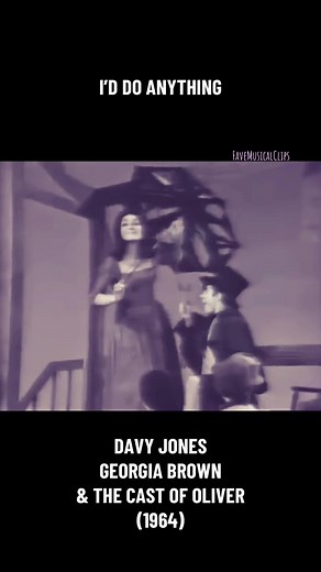 Davy Jones, Georgia Brown & the Cast of Oliver - I'd Do Anything (1964) | Classic Musical Performance
