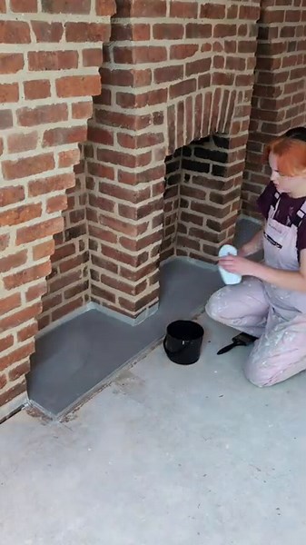 How to tile for beginners - EASY stacked brick tile pattern ANYONE can do | Sharn's House