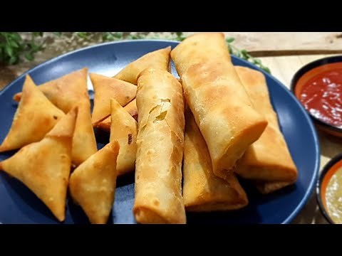 How To Make Samosas & Springrolls For Beginners And First Time Samosa Makers.