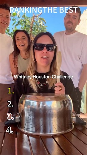 Ranking the best whitney houston drum challenges #whitneyhouston #whitneyhoustonchallenge #top5 #fyp