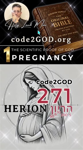 2.8K views · 60 reactions | God is an AMAZING GENIUS. Pregnancy is encoded in the original Bible. Holy Land Man shows the discovery. GET: original.bible/1 Learn: original.bible/PATENTS | Original Bible Foundation & code2GOD | Facebook