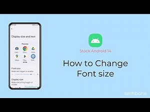 How to Change Font size [Android 14]