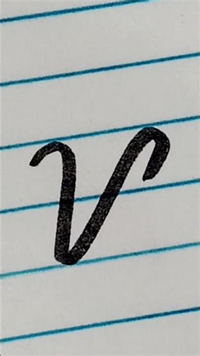 Cursive letter writing |"V" | Beginners guide