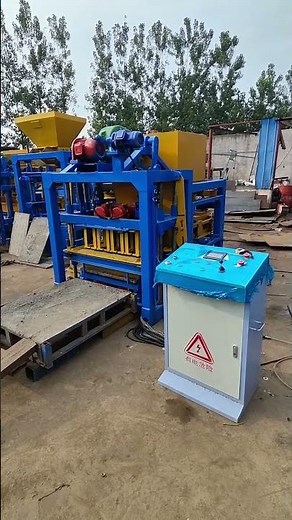QT4-26 small automatic #cement concrete block making machine for hollow solid #blocks bricks pavers