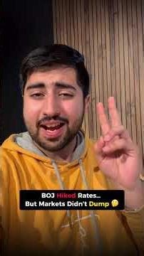 Why Markets Didn’t Crash After the BOJ Rate Hike 🚨 | Hidden Macro Reason Explained #viral #shorts