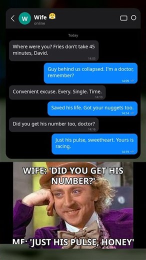 🚗 Doctor's Drive-Thru Alibi Backfires #memes #funny #texts