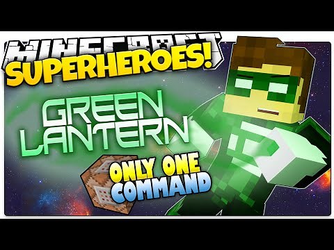 Minecraft | How To Be A Superhero! | GREEN LANTERN! | Only One Command (One Command Creation)