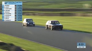 The #VW Golf and #Mini in an incredible place-swapping final two laps in the 2nd Heat of the Gordon Spice Trophy #80MM | Goodwood Road & Racing