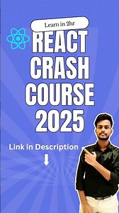 React JS Crash Course 2025 ⚛️ | Learn React in 2 Hours! #shorts #reactjs