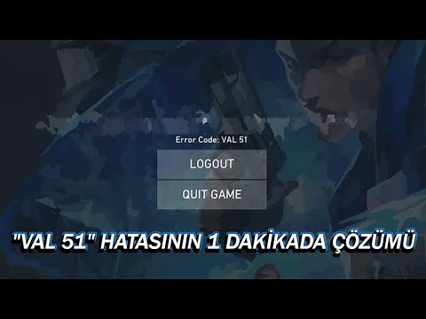 1 dakikada val51 hatasının çözümü (2022)(val51 error)