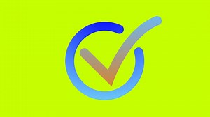 Download Check Mark sign animation on Green screen. Message sent sign. tick in checkbox means achievement and goals Result Complete, Animated completion gradient ui icon Vote Checked.Positive answer. for free