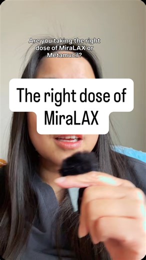 Dr. Wendi on Instagram: "The right dose of MiraLAX or Metamucil is whatever treats your constipation without giving you diarrhea. This can change for you over time based on diet, hydration, sleep and even stress #constipation #laxative #guthealth #gidoctor Disclaimer: video for educational purposes only please consult your healthcare team before starting or stopping any medication or supplement."