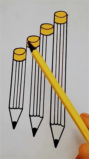 Guess 3 Or 4 ? How Many Pencils Actually They Are? #quizchallenge #drawing #quiztime #iqtest #illusion | Pattern Decoder
