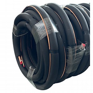 [Hot Item] Copper Insulated Pipe for AC with Black PVC Wire Conduit