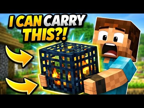 You Can PICK UP Anything?! 😱 | Minecraft Carry On Mod Showcase
